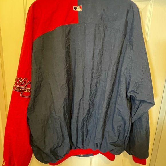 STARTER Atlanta Braves Navy and Red Braves Jacket - Picture 2 of 6